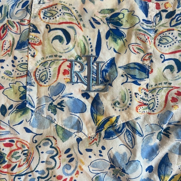 Floral Lawn Boxer Sleep Set Lauren Ralph Lauren black label - Picture 9 of 10